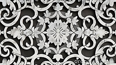Arabesque shadow, you can use it as overlay layer. Generative Ai Stock Photo