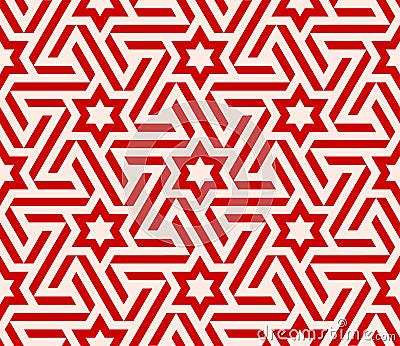 Arabesque Star Pattern Vector Illustration