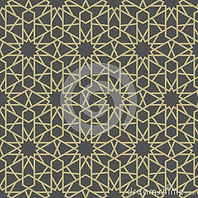 Arabesque Star Pattern Vector Illustration