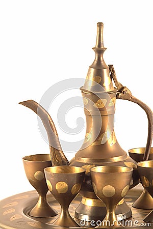 Arabian Coffee Set Stock Photo