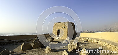 Arabian Fort in Ras al Khaimah Arab Emirates Stock Photo