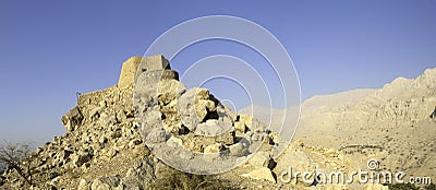 Arabian Fort in Ras al Khaimah Arab Emirates Stock Photo