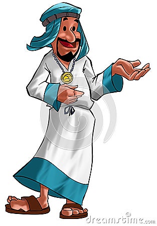 Arabian guy with tunic Stock Photo