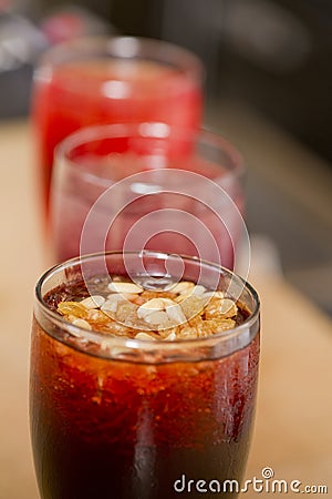 Arabian juice of jallab served in holy month ramadan Stock Photo