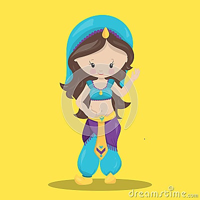 Arabian night girl 19 Cartoon Illustration