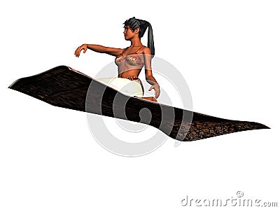 Arabian Nights magic carpet Stock Photo