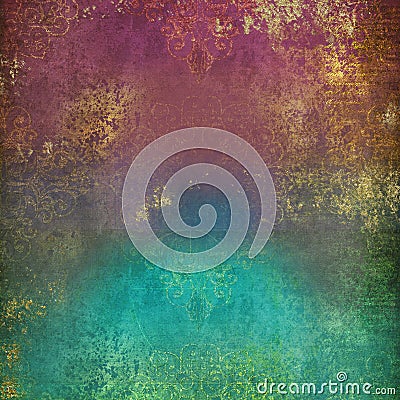 Arabian Nights - vibrant grunge background Stock Photo