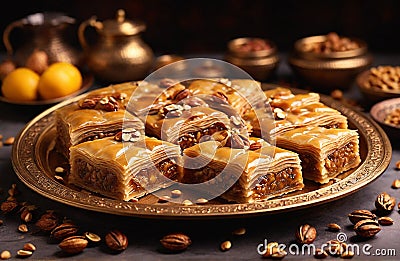 Arabic Baklava Stock Photo