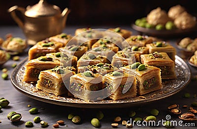 Arabic Baklava Stock Photo