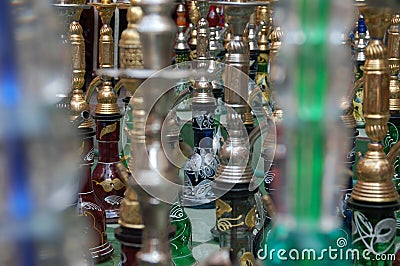 Arabic bottles Stock Photo