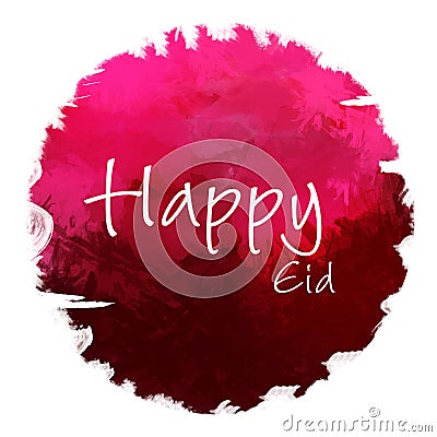 Arabic calligraphy of an eid greeting, happy Eid al adha, EID Al fitr, Eid Mubarak beautiful greeting card digital art background Stock Photo