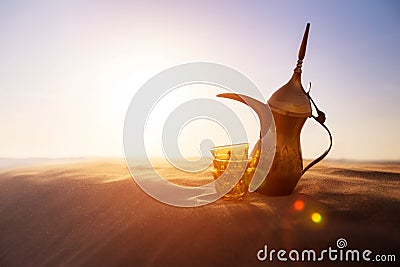 Arabic Coffee Pot Stock Photo