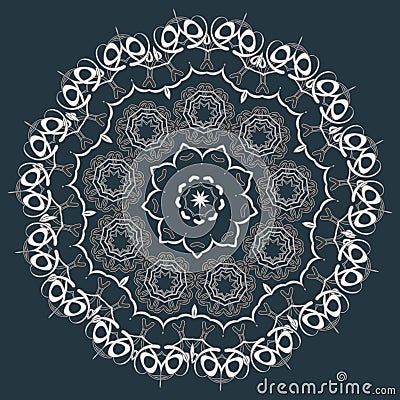 Arabic color mandala Vector Illustration