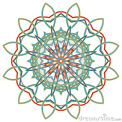 Arabic Colorful Mandala. Ethnic tribal ornaments Vector Illustration