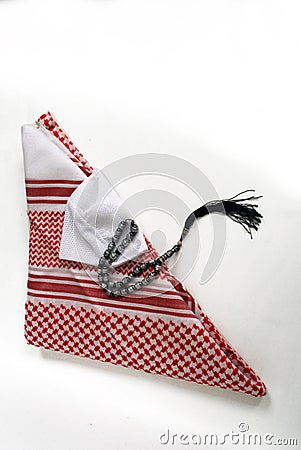 Arabic cultural traditional clothing accessories Stock Photo
