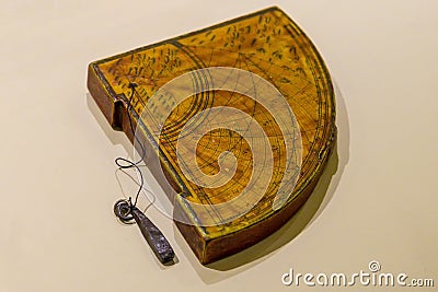 Arabic device for astronomical observations, 15th century. Stock Photo