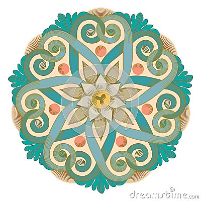 Arabic Floral Seamless Border. Traditional Islamic Design. Mosque decoration element. - Vector Vector Illustration