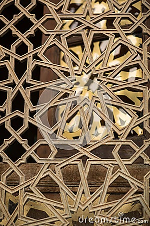 Arabic Islamic Pattern Background window of mosque Stock Photo