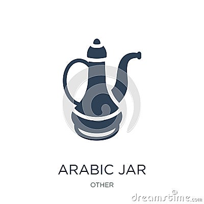 arabic jar icon in trendy design style. arabic jar icon isolated on white background. arabic jar vector icon simple and modern Vector Illustration