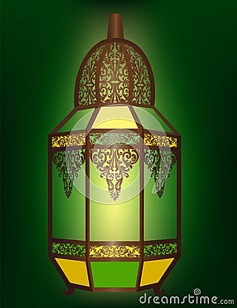 Arabic lantern Vector Illustration