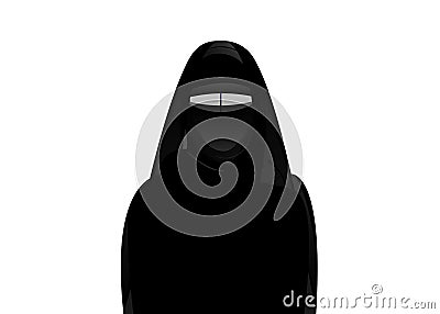 Arabic muslim woman, Type of clothing Hijab, Niqab, Burka. Vector illustration Vector Illustration