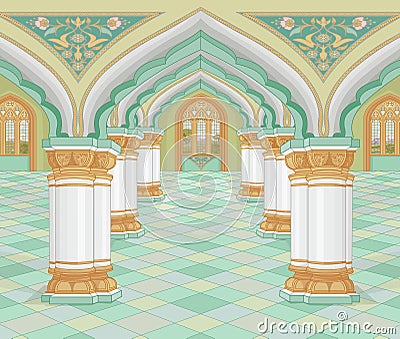 Arabic Palace Vector Illustration