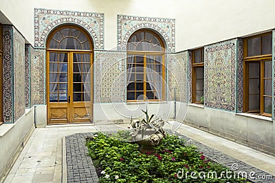 Arabic patio of Livadia Palace, Crimea Editorial Stock Photo