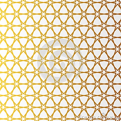 Arabic pattern gold style. Traditional arab east geometric decorative background. Vector Illustration