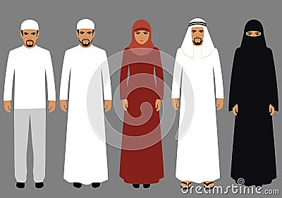 Arabic people, Vector Illustration