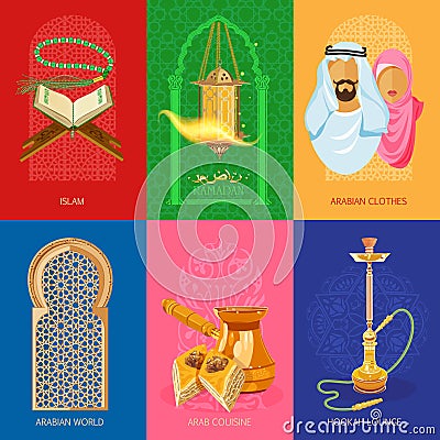 Arabic set Vector Illustration