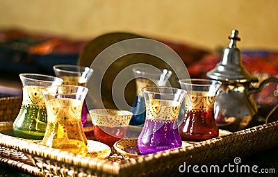 Arabic Tea Set Cups And Plates Stock Image Image 14010181 Arabic Tea Set Cups And Plates Stock Image Image 14010181