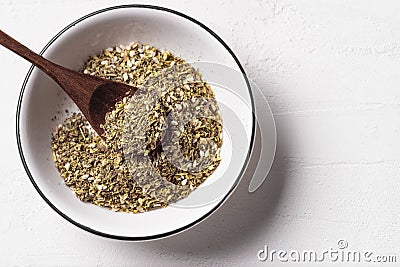 Arabic zaatar or zatar spices Stock Photo