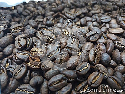 Arabica Sidikalang roasted medium to dark Stock Photo