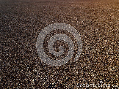 Arable ploughed land soil Stock Photo