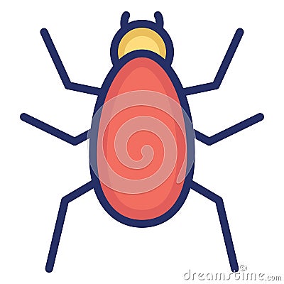 Arachnid Isolated Vector icon which can easily modify or edit Vector Illustration