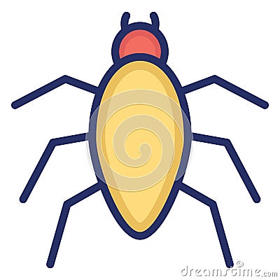 Arachnid Isolated Vector icon which can easily modify or edit Vector Illustration