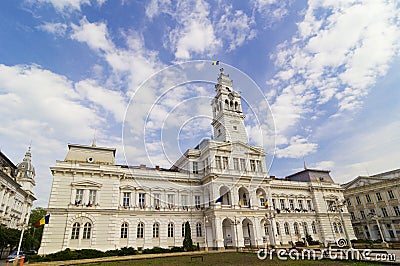 Arad City Hall Editorial Stock Photo