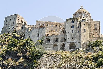 Aragon castle, ischia Stock Photo