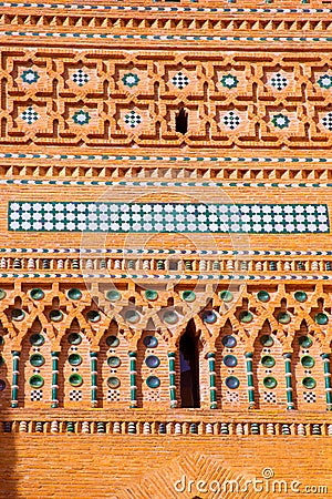 Aragon Teruel Torre de San Martin Mudejar UNESCO Stock Photo