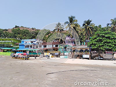 Arambol beach, Goa, India Editorial Stock Photo