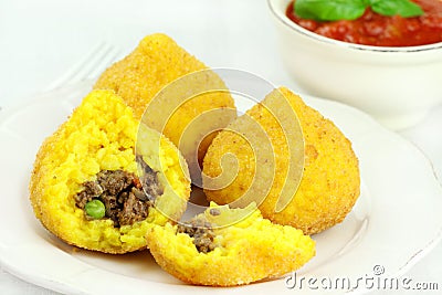 Arancini Stock Photo