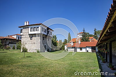 Arapovo Monastery of Saint Nedelya and Tower of Angel Voivode, Plovdiv Region, Bulgaria Stock Photo