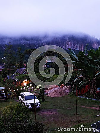 Arau valley tourism village Stock Photo