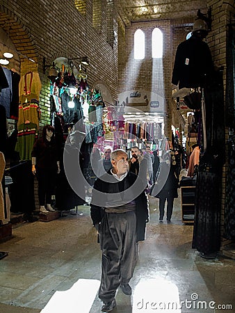 Qaysari Bazaar Editorial Stock Photo