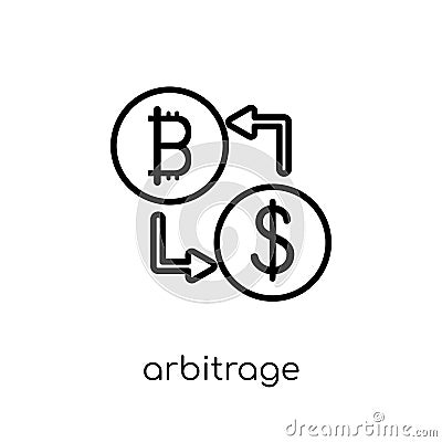 Arbitrage icon from Arbitrage collection. Vector Illustration