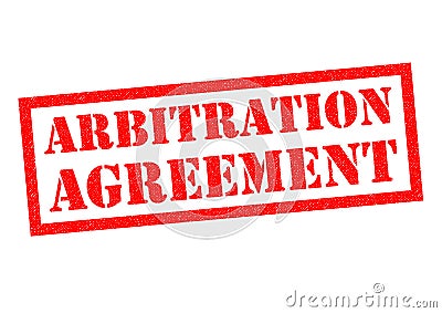 ARBITRATION AGREEMENT Stock Photo