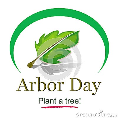 Arbor Day Logo Illustration Stock Photo