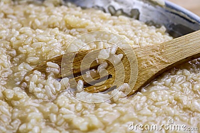 Arborio Rice for Making Risotto Stock Photo