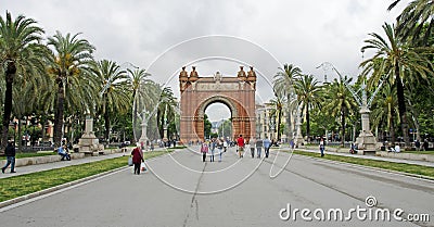 Arc De Triomf, Barcelona Editorial Stock Photo