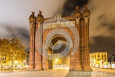 Arc de Triomf - Barcelona, Spain Stock Photo